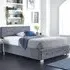 Double Ottoman Bed with Storage - Grey, Velvet
