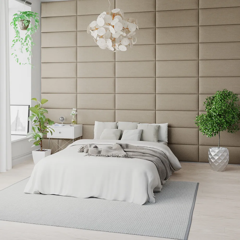 EasyMount Wall Mounted Headboard Panels 2 Pack - Natural, Linen