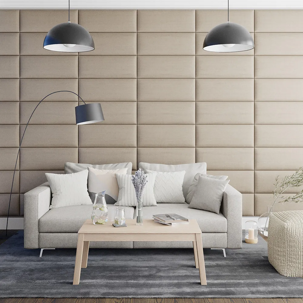 EasyMount Wall Mounted Headboard Panels 2 Pack - Natural, Linen