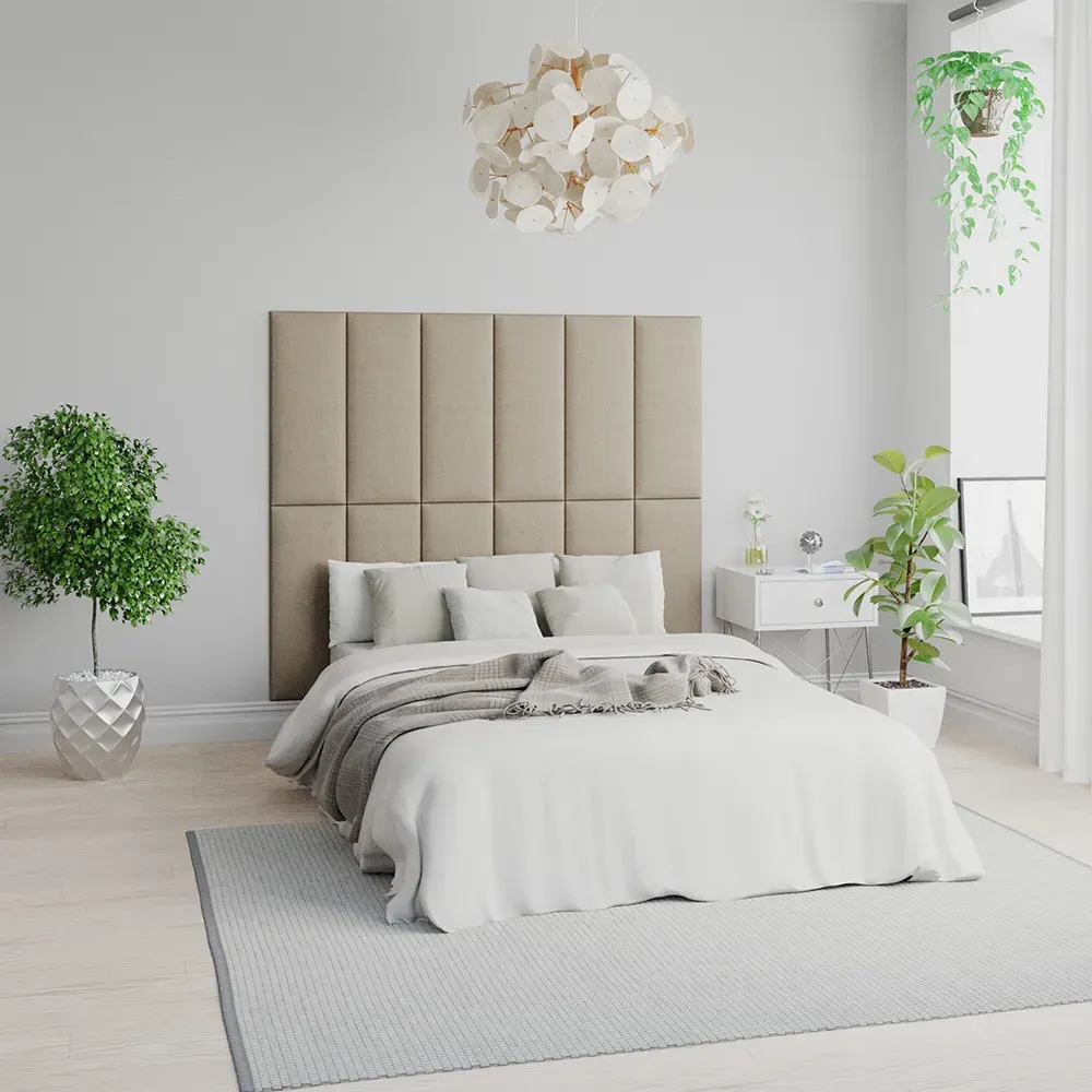EasyMount Wall Mounted Headboard Panels 2 Pack - Natural, Linen