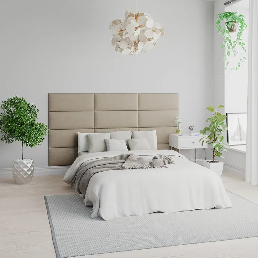 EasyMount Wall Mounted Headboard Panels 2 Pack - Natural, Linen image