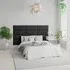 EasyMount Wall Mounted Headboard Panels 4 Pack - Black, Malham Weave