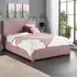 Garland Double Ottoman Bed Frame with Storage - Pink, Boucle
