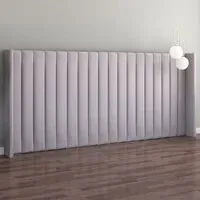 Grandeur Wing Headboard - Grey, Linen