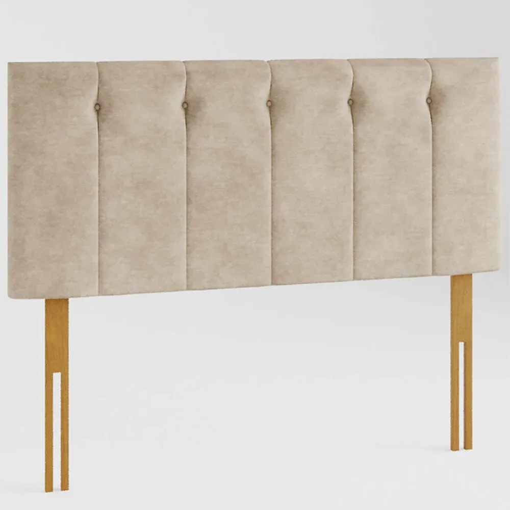 Hepburn Double Headboard - Beige, Linen