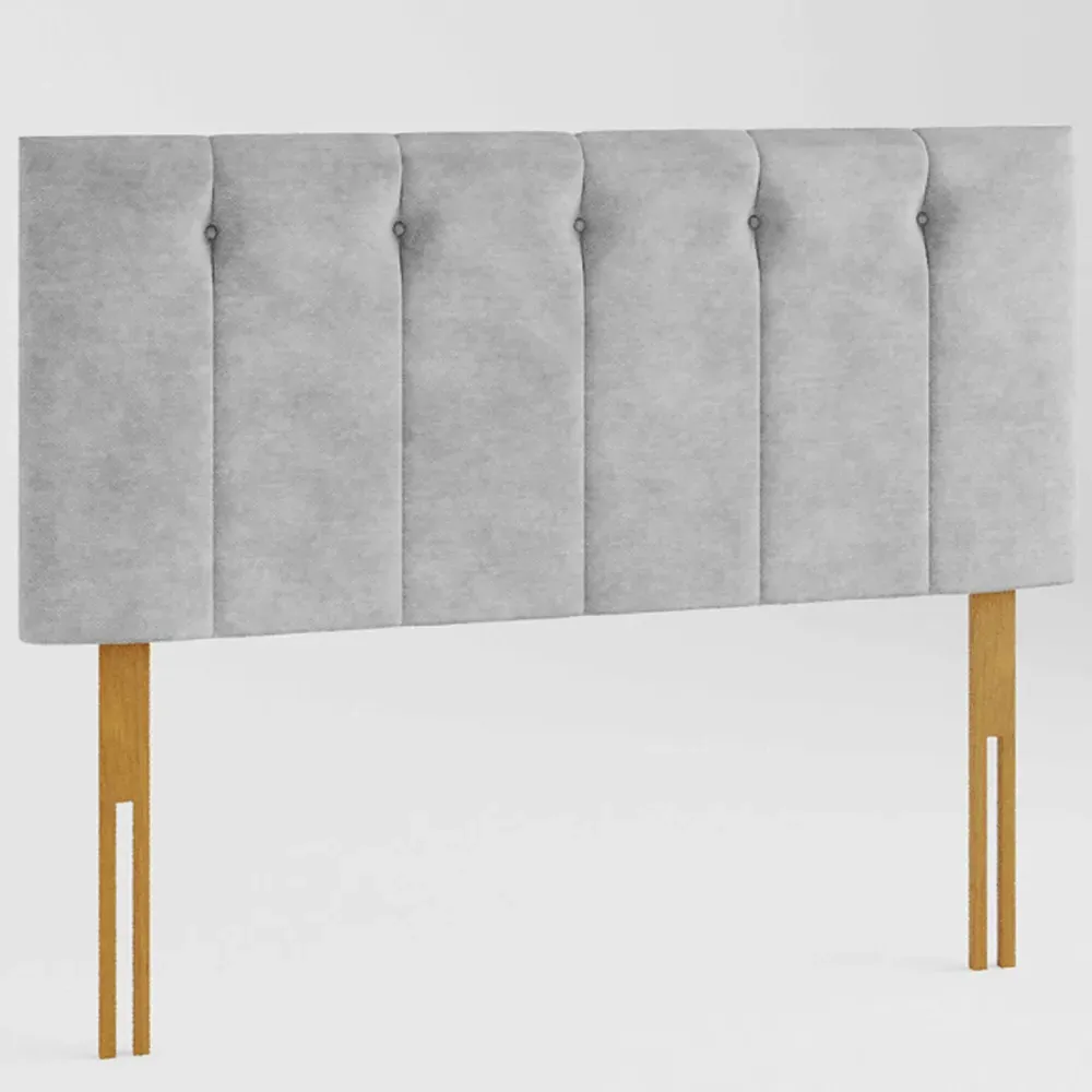Hepburn Double Headboard - Silver, Linen