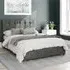 Hepburn Double Ottoman Bed with Storage - Grey, Linen