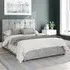 Hepburn Double Ottoman Bed with Storage - Silver, Linen