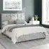 Hepburn Double Ottoman Bed with Storage - Silver, Velvet