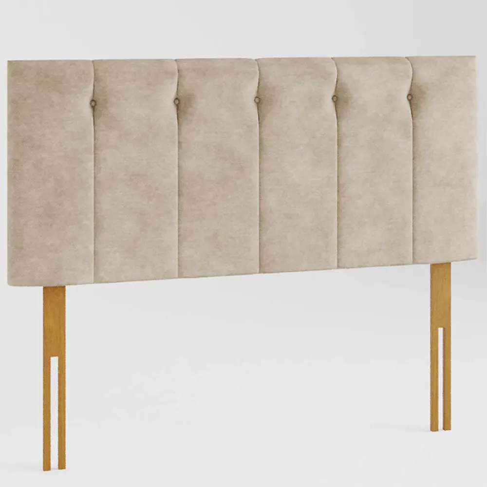 Hepburn King Size Headboard - Natural, Linen