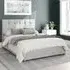 Hepburn King Size Ottoman Bed with Storage - Grey, Cotton