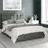 Hepburn King Size Ottoman Bed with Storage - Grey, Linen