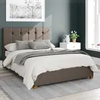Hepburn King Size Ottoman Bed with Storage - Slate