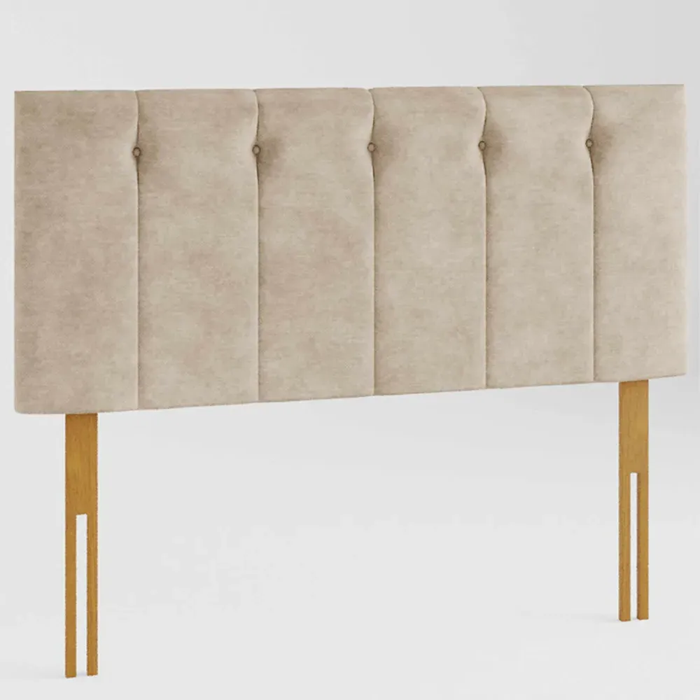 Hepburn Single Headboard - Beige, Linen