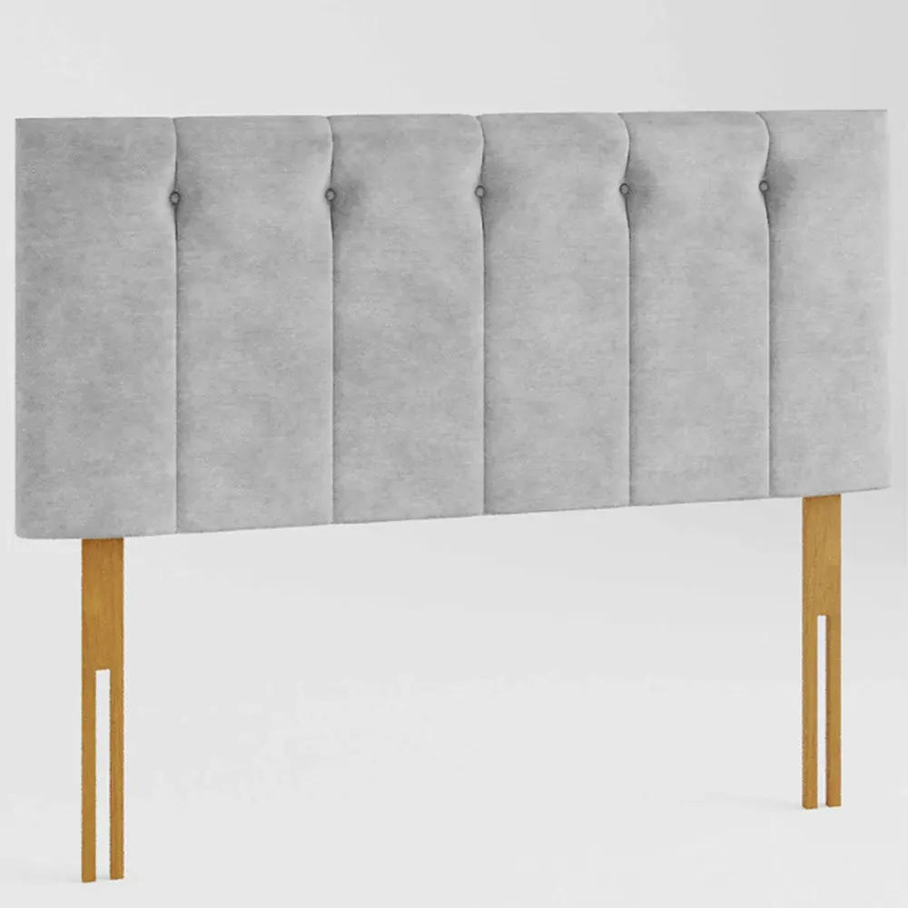 Hepburn Single Headboard - Silver, Linen