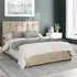 Hepburn Single Ottoman Bed with Storage - Beige, Linen