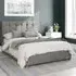 Hepburn Single Ottoman Bed with Storage - Silver, Velour
