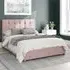 Hepburn Single Ottoman Bed with Storage - Tea Rose, Cotton