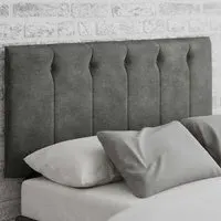 Hepburn Small Double Headboard - Grey, Linen