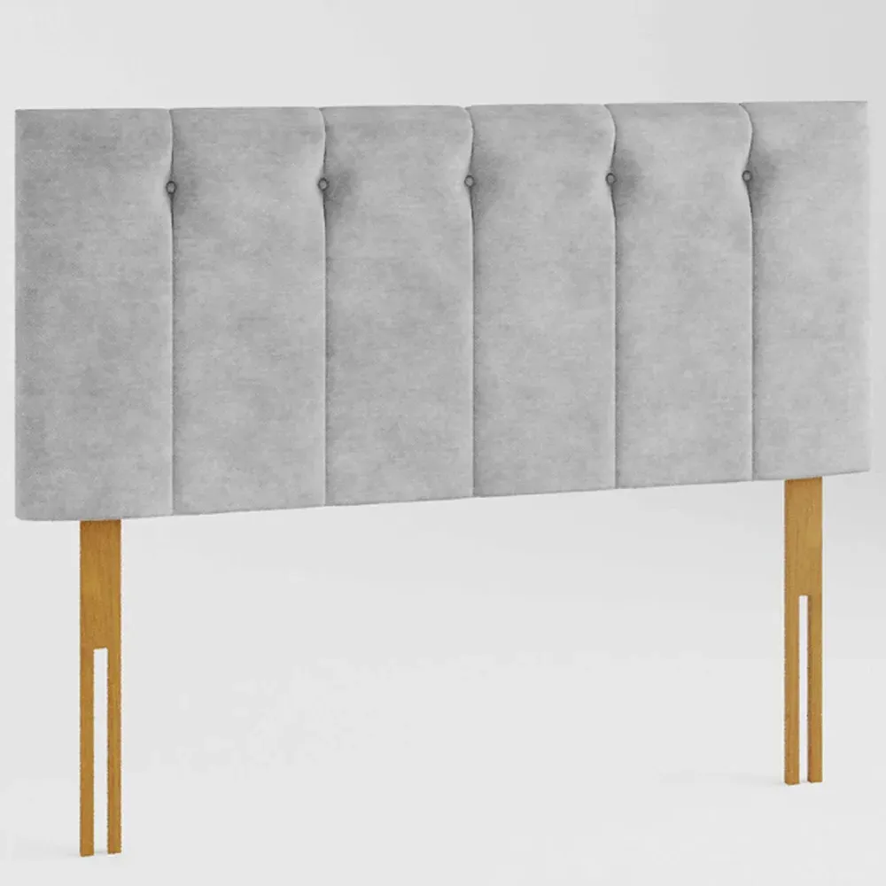 Hepburn Small Double Headboard - Silver, Linen