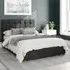 Hepburn Small Double Ottoman Bed with Storage - Black, Velvet