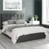 Hepburn Small Double Ottoman Bed with Storage - Charcoal, Twill