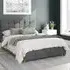 Hepburn Small Double Ottoman Bed with Storage - Charcoal, Velour