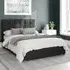 Hepburn Small Double Ottoman Bed with Storage - Ebony, Malham Weave