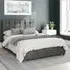 Hepburn Small Double Ottoman Bed with Storage - Grey, Linen
