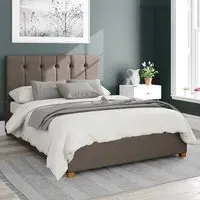 Hepburn Small Double Ottoman Bed with Storage - Slate