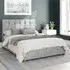 Hepburn Super King Ottoman Bed with Storage - Silver, Linen