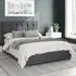 Hepburn Super King Ottoman Bed with Storage - Silver, Velvet
