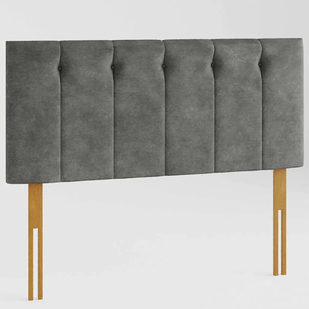 Hepburn Super King Size Headboard - Grey, Linen