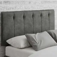Hepburn Super King Size Headboard - Grey, Linen
