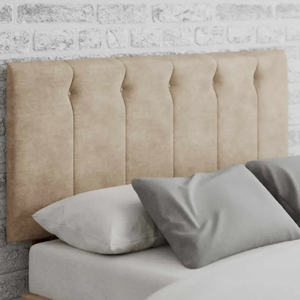 Hepburn Super King Size Headboard - Natural, Linen