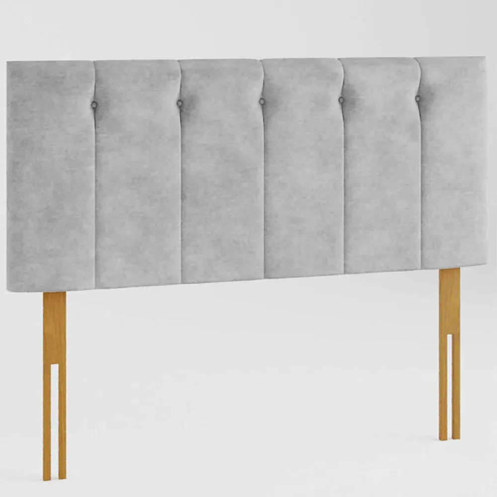 Hepburn Super King Size Headboard - Silver, Linen