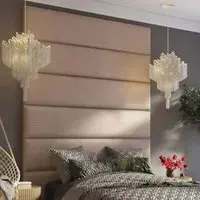 Llewelyn-Bowen Wall Mounted Headboard Panel - Cream, Twill