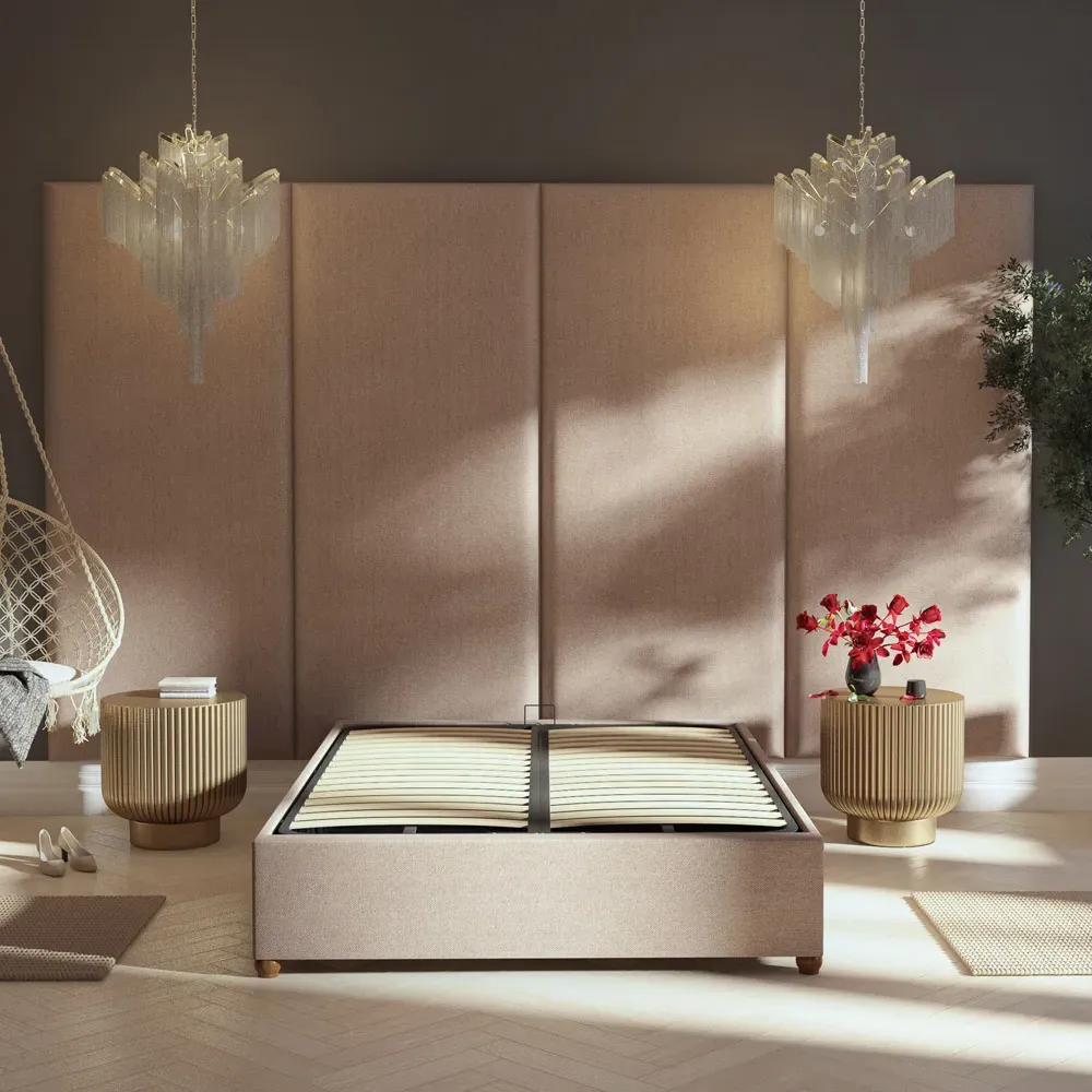 Llewelyn-Bowen Wall Mounted Headboard Panel - Natural, Twill