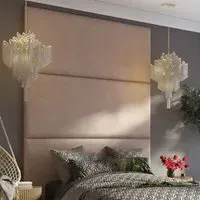 Llewelyn-Bowen Wall Mounted Headboard Panel - Natural, Twill
