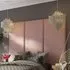 Llewelyn-Bowen Wall Mounted Headboard Panel - Pink, Cotton