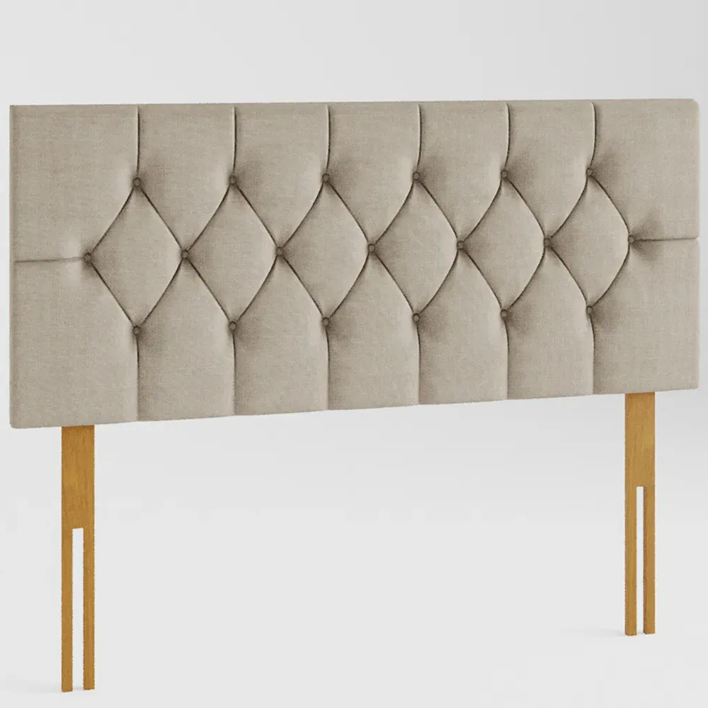 Olivier Double Headboard - Cream, Linen