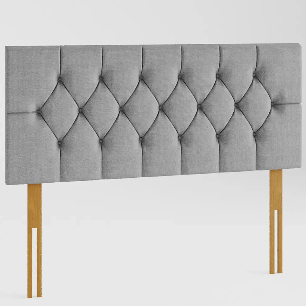 Olivier Double Headboard - Grey, Linen