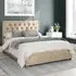 Olivier King Size Ottoman Bed with Storage - Beige, Linen