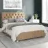 Olivier King Size Ottoman Bed with Storage - Champagne, Velour