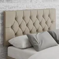 Olivier Single Headboard - Cream, Linen