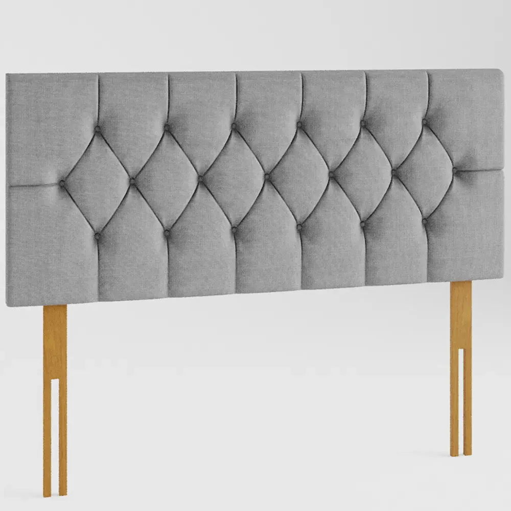 Olivier Single Headboard - Grey, Linen