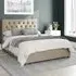 Olivier Single Ottoman Bed with Storage - Cream, Linen