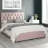 Olivier Single Ottoman Bed with Storage - Tea Rose, Cotton