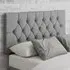 Olivier Small Double Headboard - Grey, Linen
