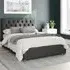 Olivier Small Double Ottoman Bed with Storage - Charcoal